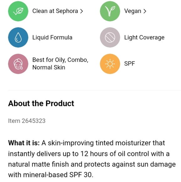 NEW! Bare Mineral Complexion Rescue Natural Matte Tinted Moisturizer, SPF 30 - Picture 9 of 11